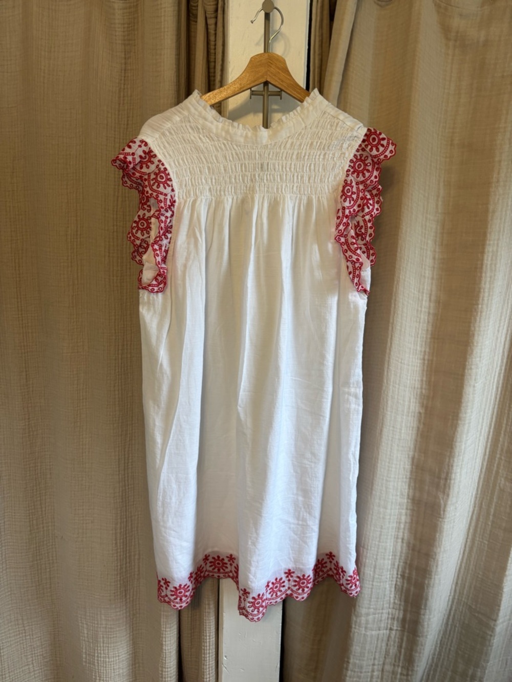 Crown & Ivy Cotton Gauze Dress- Large